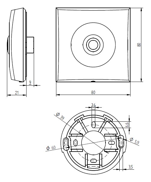 LED storey plate