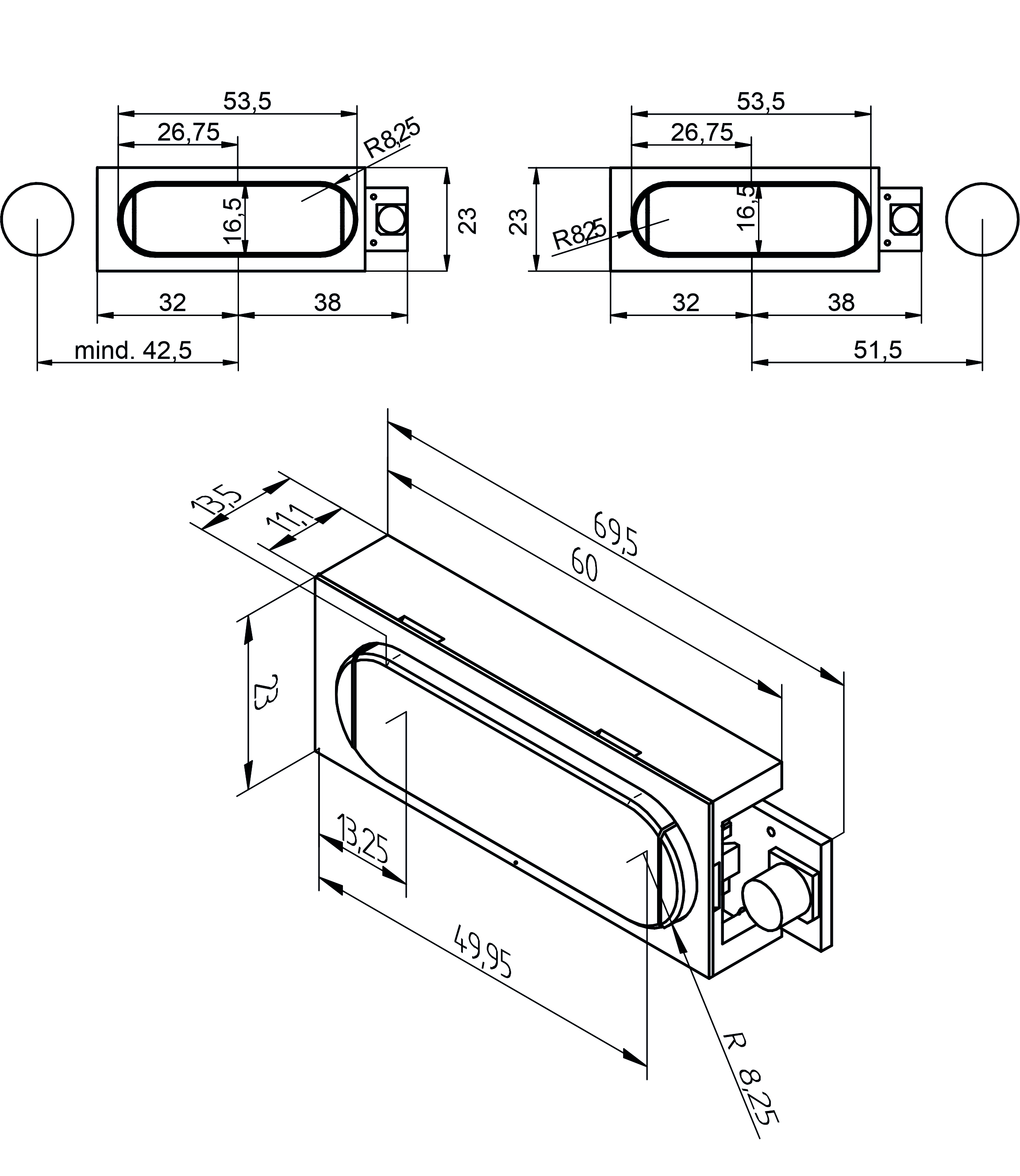 Wireless transmitter in nameplate housing