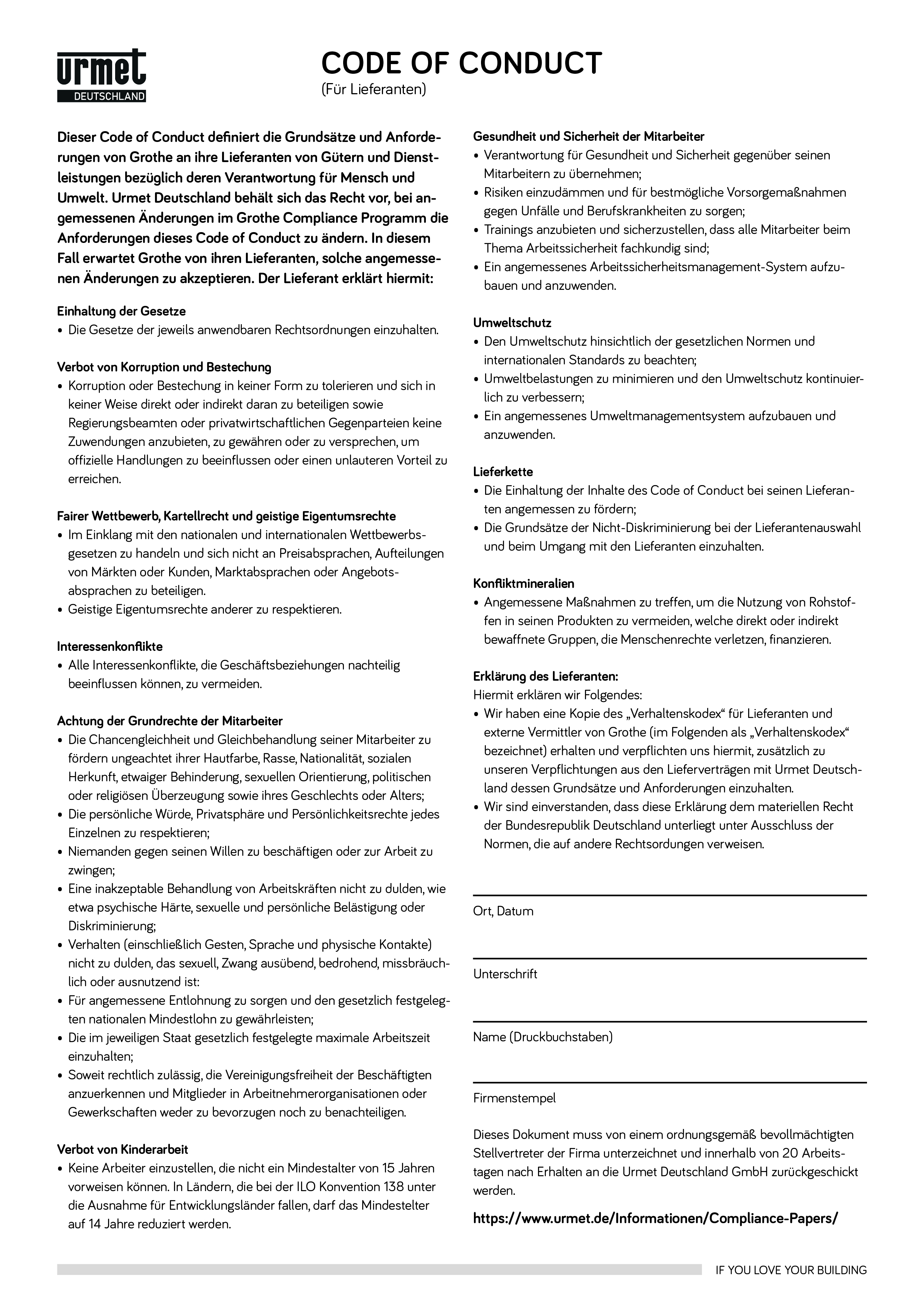 Code of Conduct - Dokument