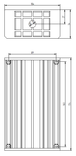 Flush-mounted box
