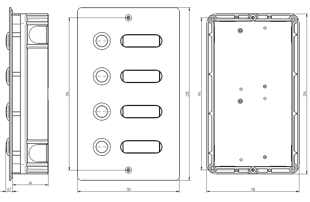 Entrypanel stainless steel 4 app.