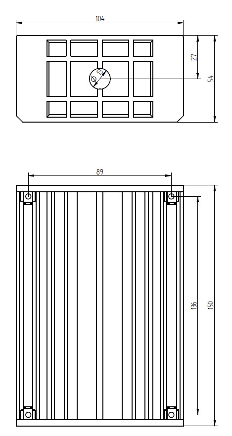 Flush-mounted box