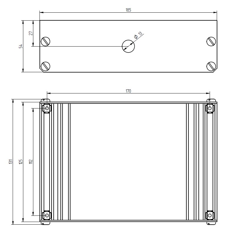 Flush-mounted box