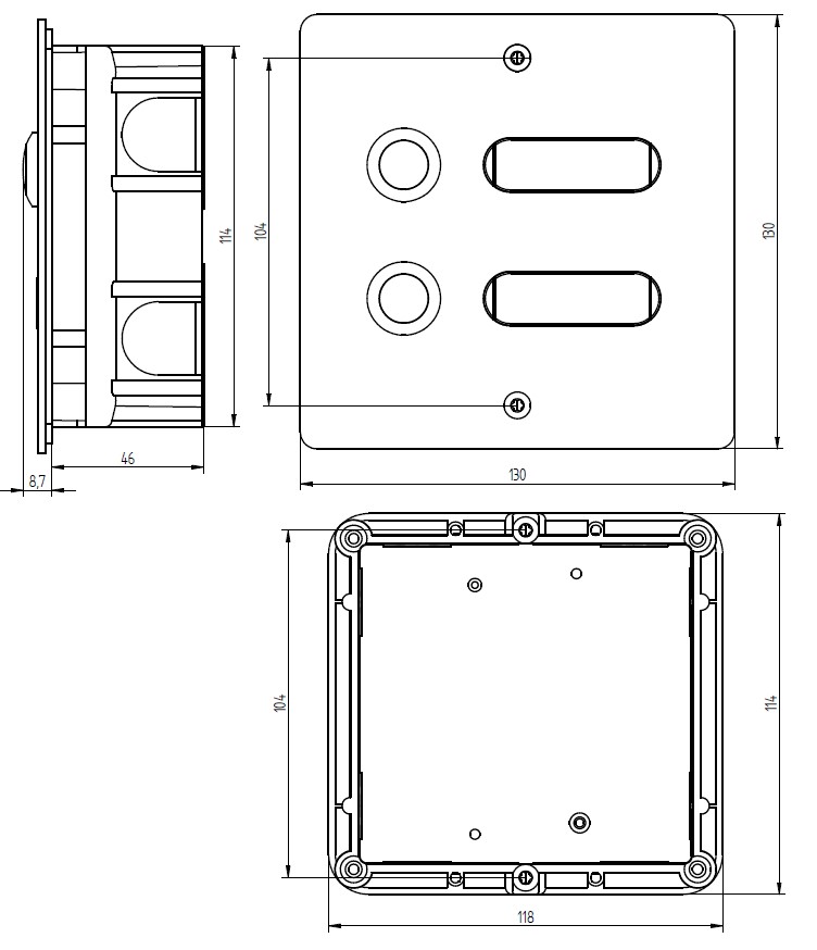 Entrypanel stainless steel 2 app.