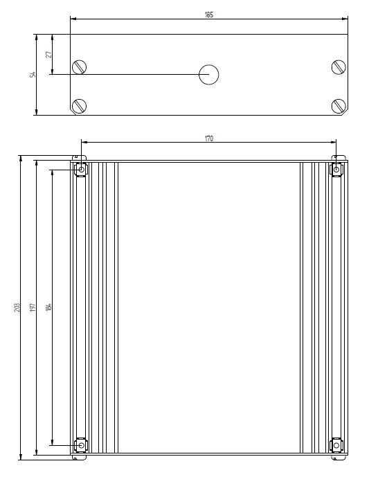 Flush-mounted box