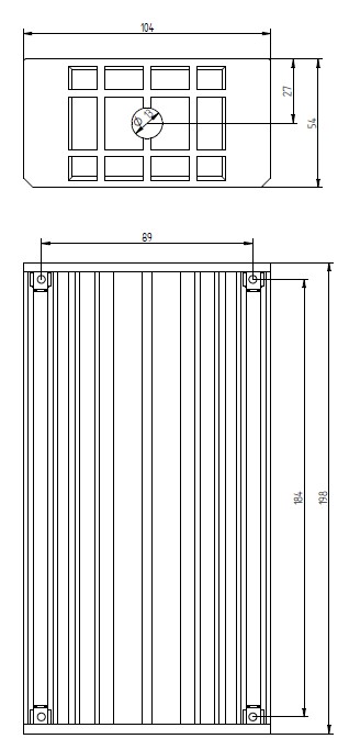 Flush-mounted box