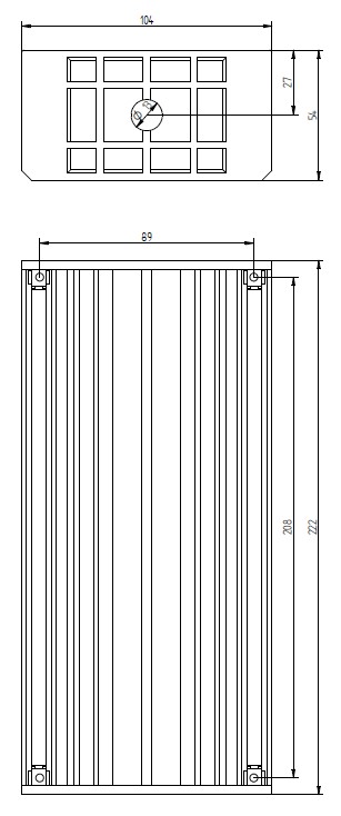 Flush-mounted box