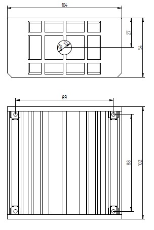Flush-mounted box