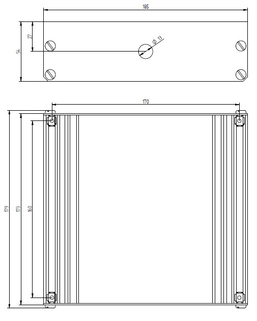 Flush-mounted box