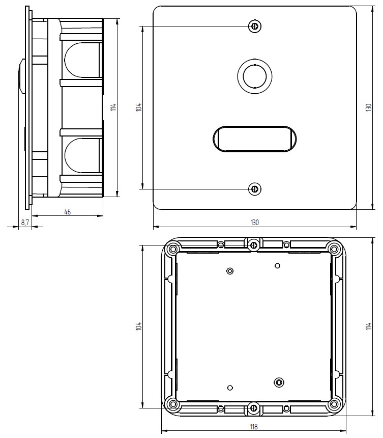 Entrypanel stainless steel 1 app.