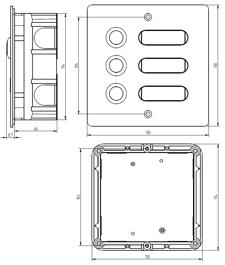 Entrypanel stainless steel 3 app.